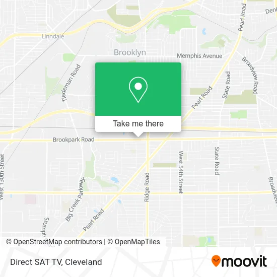 Direct SAT TV map
