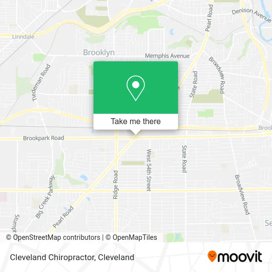 Cleveland Chiropractor map