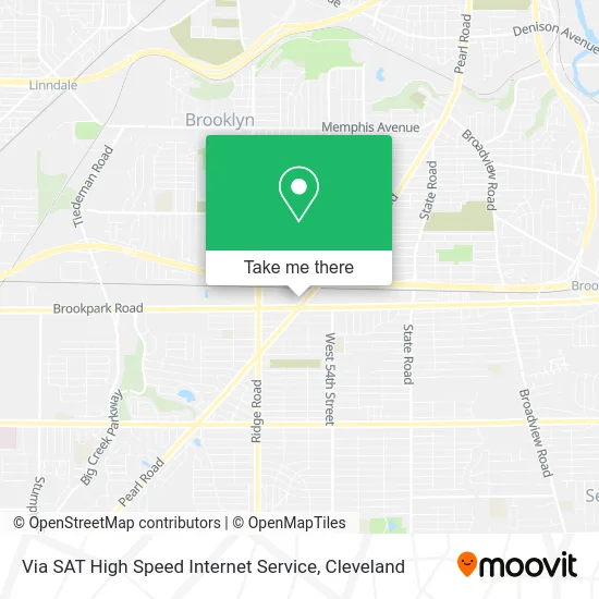 Via SAT High Speed Internet Service map
