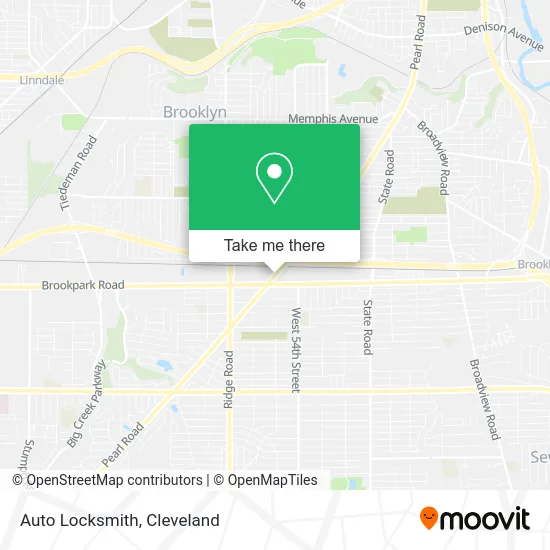 Auto Locksmith map