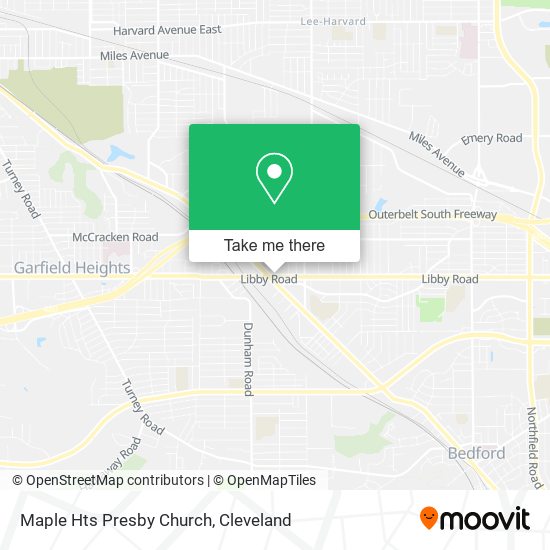 Maple Hts Presby Church map