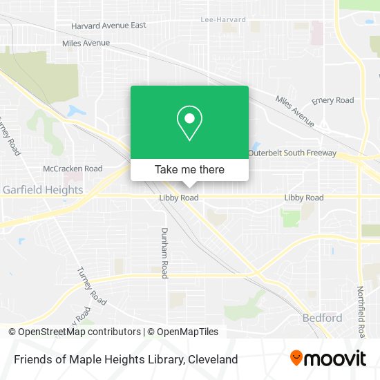 Friends of Maple Heights Library map