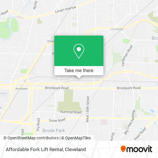 Affordable Fork Lift Rental map