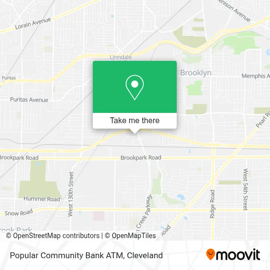 Popular Community Bank ATM map