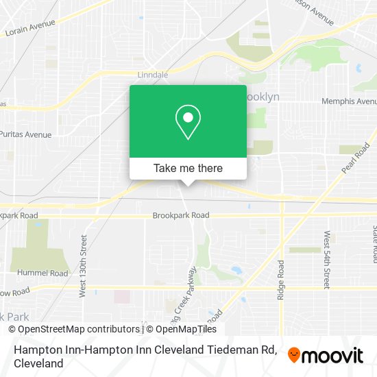 Hampton Inn-Hampton Inn Cleveland Tiedeman Rd map