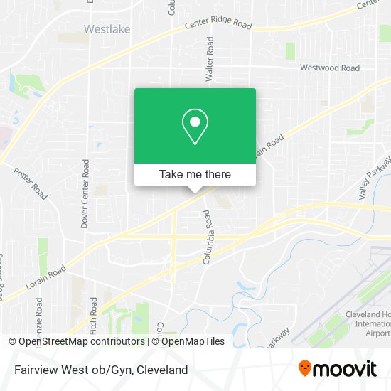 Fairview West ob/Gyn map