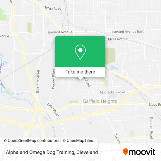 Alpha and Omega Dog Training map