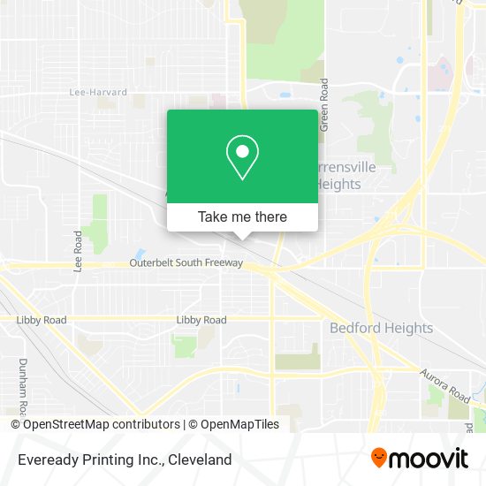 Eveready Printing Inc. map