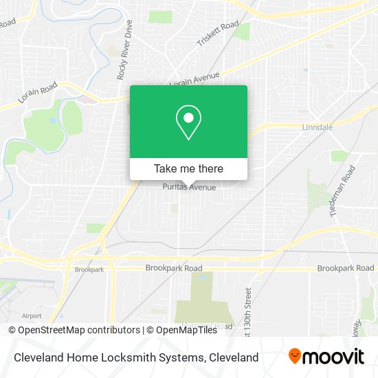 Mapa de Cleveland Home Locksmith Systems