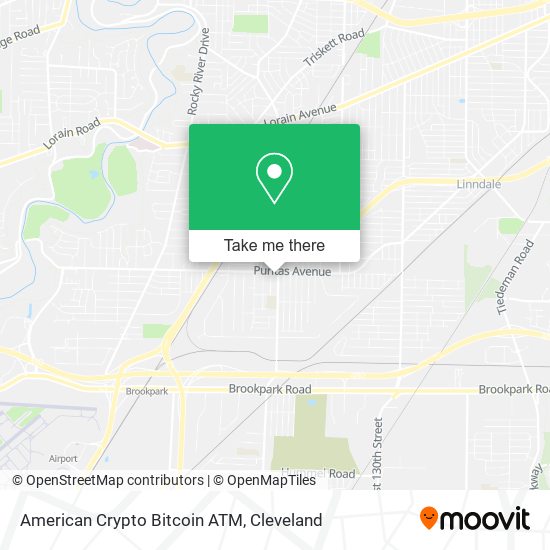 Mapa de American Crypto Bitcoin ATM