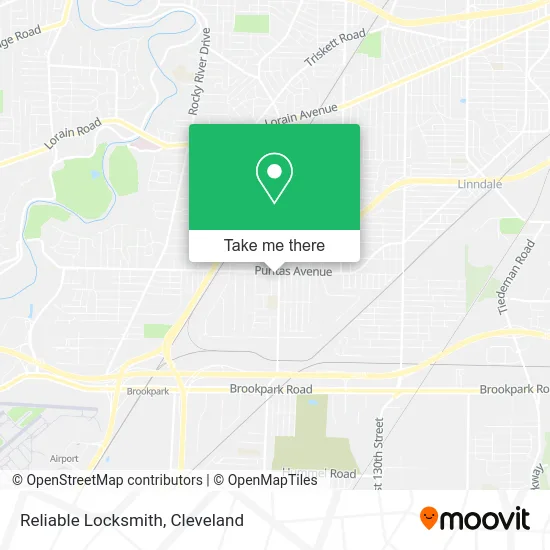 Reliable Locksmith map
