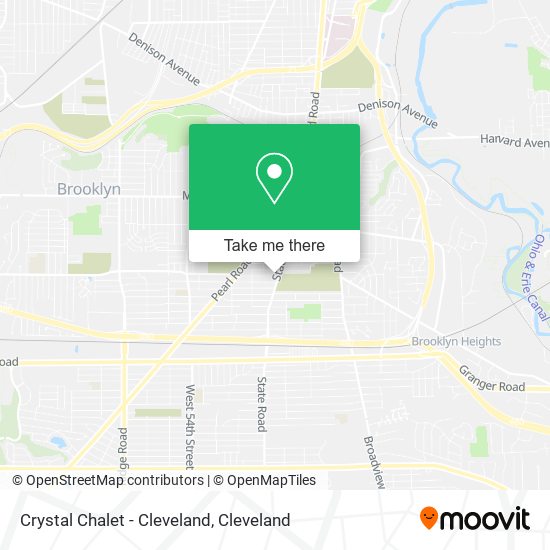 Crystal Chalet - Cleveland map