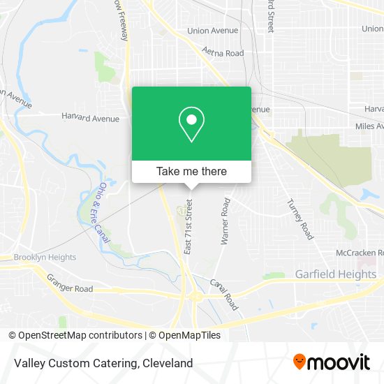 Valley Custom Catering map
