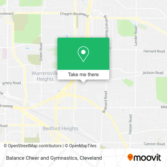 Balance Cheer and Gymnastics map