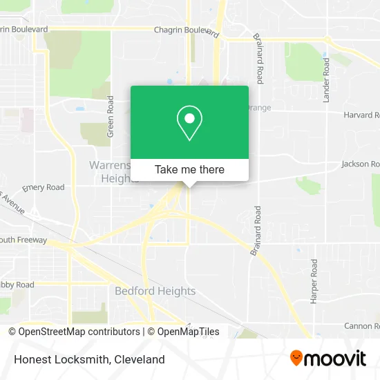 Honest Locksmith map