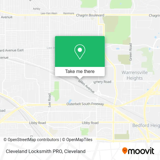 Cleveland Locksmith PRO map