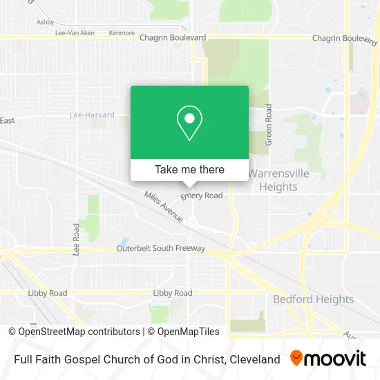 Full Faith Gospel Church of God in Christ map