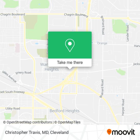 Christopher Travis, MD map