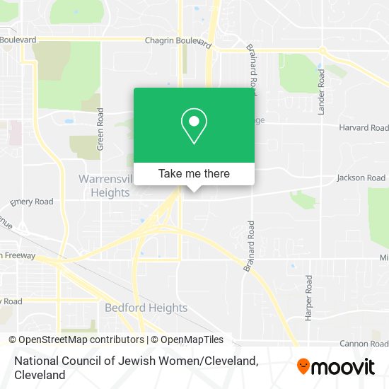 Mapa de National Council of Jewish Women / Cleveland