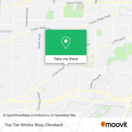 Top Tier Smoke Shop map
