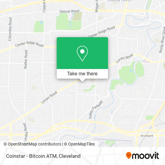 Mapa de Coinstar - Bitcoin ATM