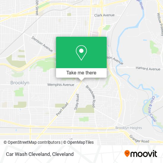 Mapa de Car Wash Cleveland