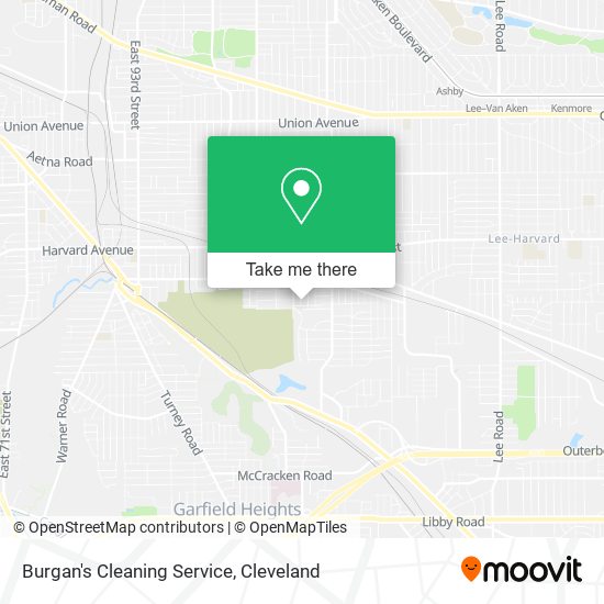 Mapa de Burgan's Cleaning Service