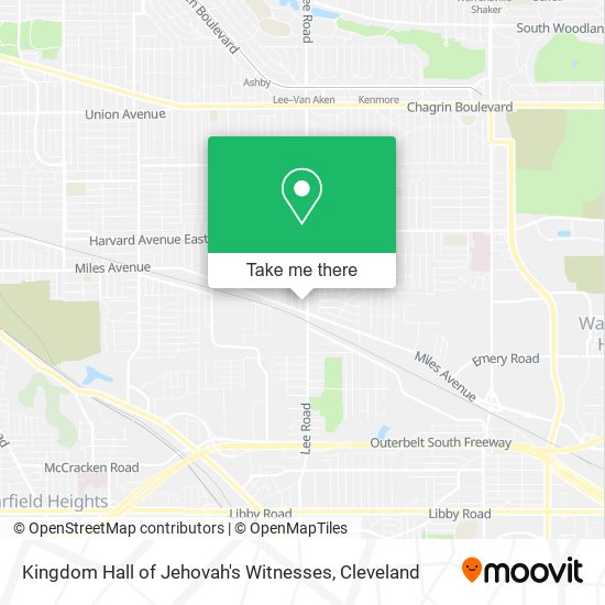 Mapa de Kingdom Hall of Jehovah's Witnesses