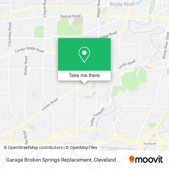 Mapa de Garage Broken Springs Replacement