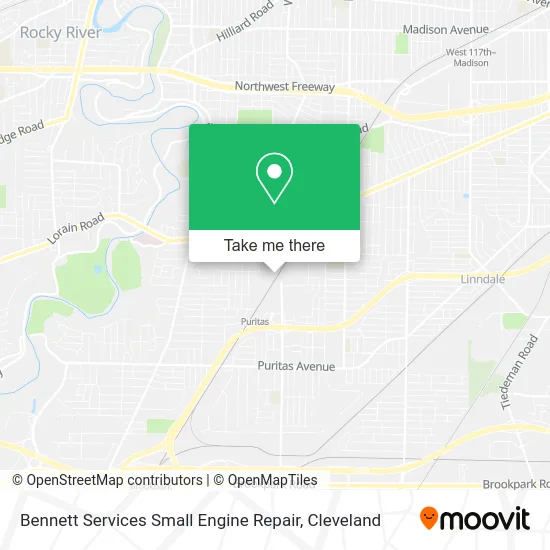 Bennett Services Small Engine Repair map