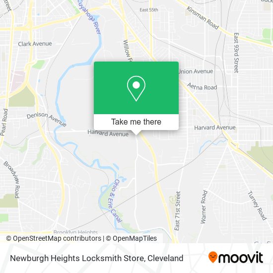 Mapa de Newburgh Heights Locksmith Store