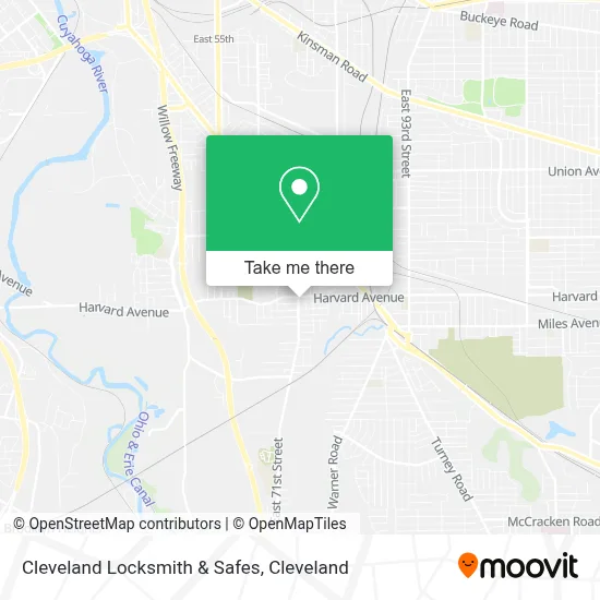 Cleveland Locksmith & Safes map