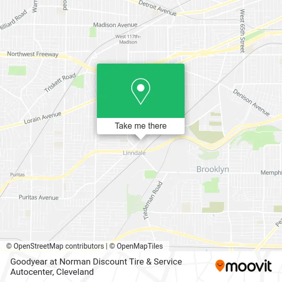 Goodyear at Norman Discount Tire & Service Autocenter map