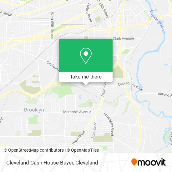 Cleveland Cash House Buyer map