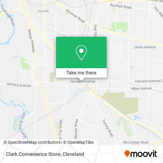 Clark Convenience Store map