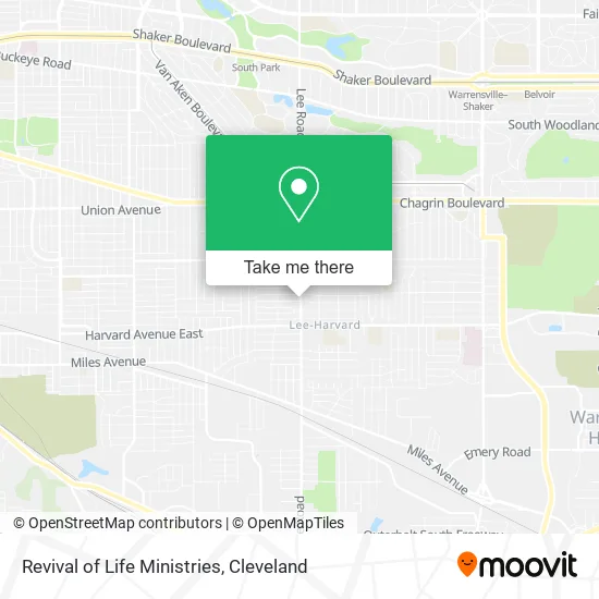 Revival of Life Ministries map