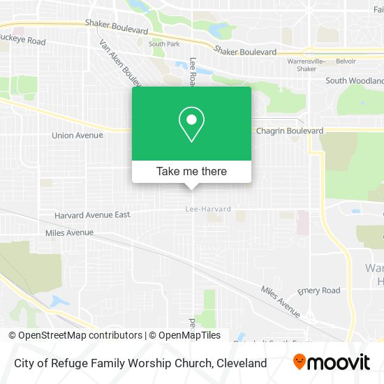 City of Refuge Family Worship Church map