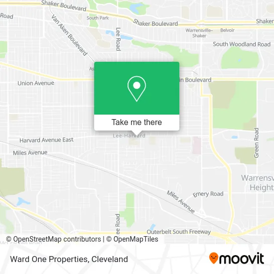 Ward One Properties map