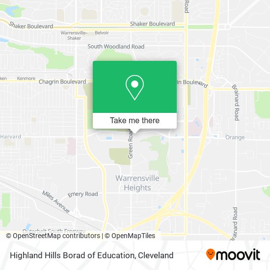 Highland Hills Borad of Education map