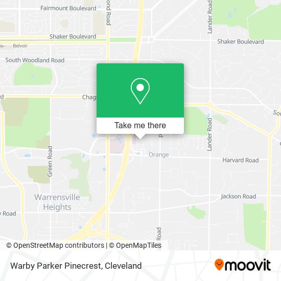 Mapa de Warby Parker Pinecrest