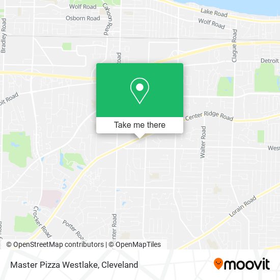Master Pizza Westlake map