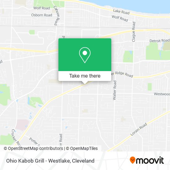 Mapa de Ohio Kabob Grill - Westlake