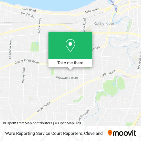 Ware Reporting Service Court Reporters map
