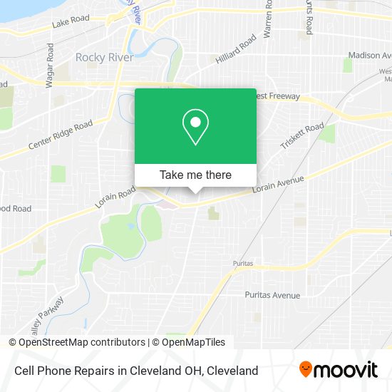 Mapa de Cell Phone Repairs in Cleveland OH