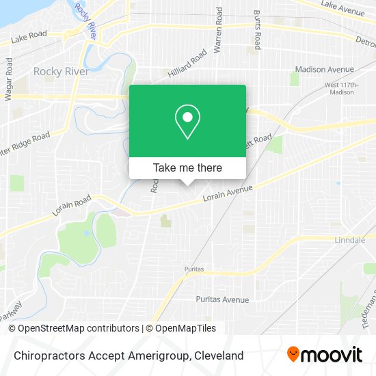 Chiropractors Accept Amerigroup map