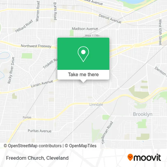 Freedom Church map