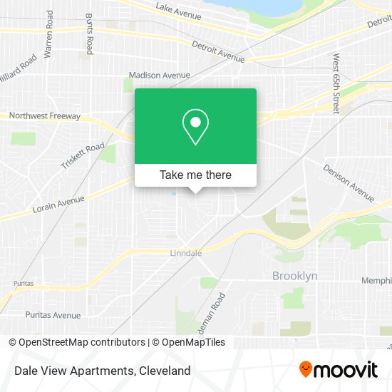 Mapa de Dale View Apartments