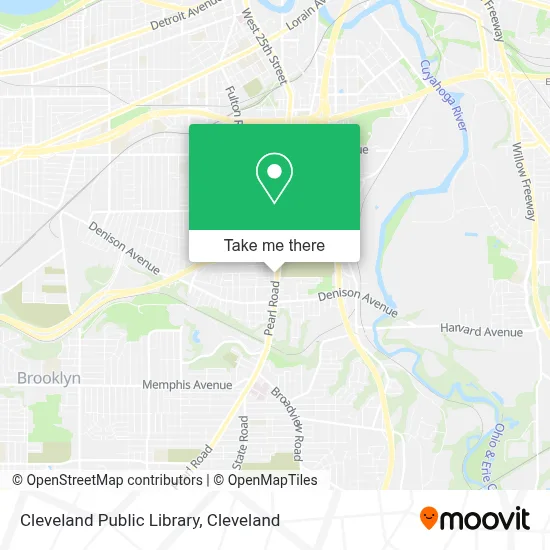 Cleveland Public Library map