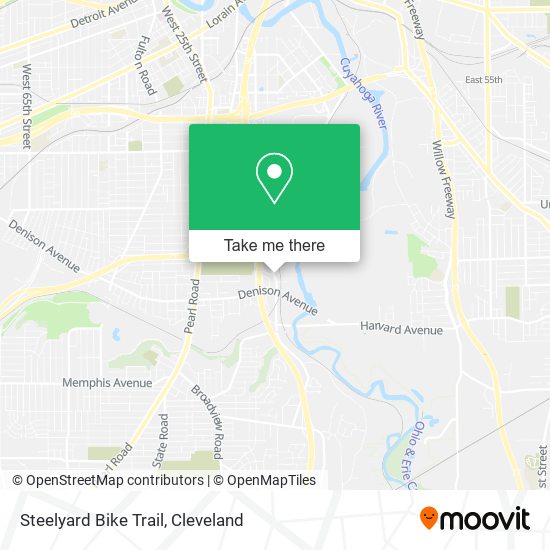 Mapa de Steelyard Bike Trail