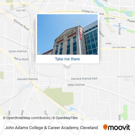 Mapa de John Adams College & Career Academy